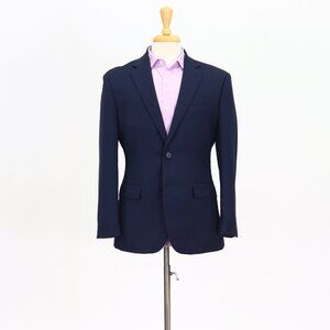 Pronto Uomo 38S Navy Blazer Sport Coat Jacket 2-Button Solid Y629